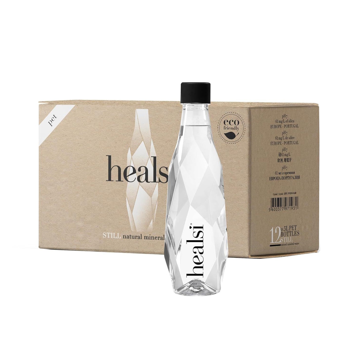 Healsi Natural Artesian Still Water, pH7, Rich in Silica, 12 x 16.9 fl oz – Crystal | Pure Artesian Water