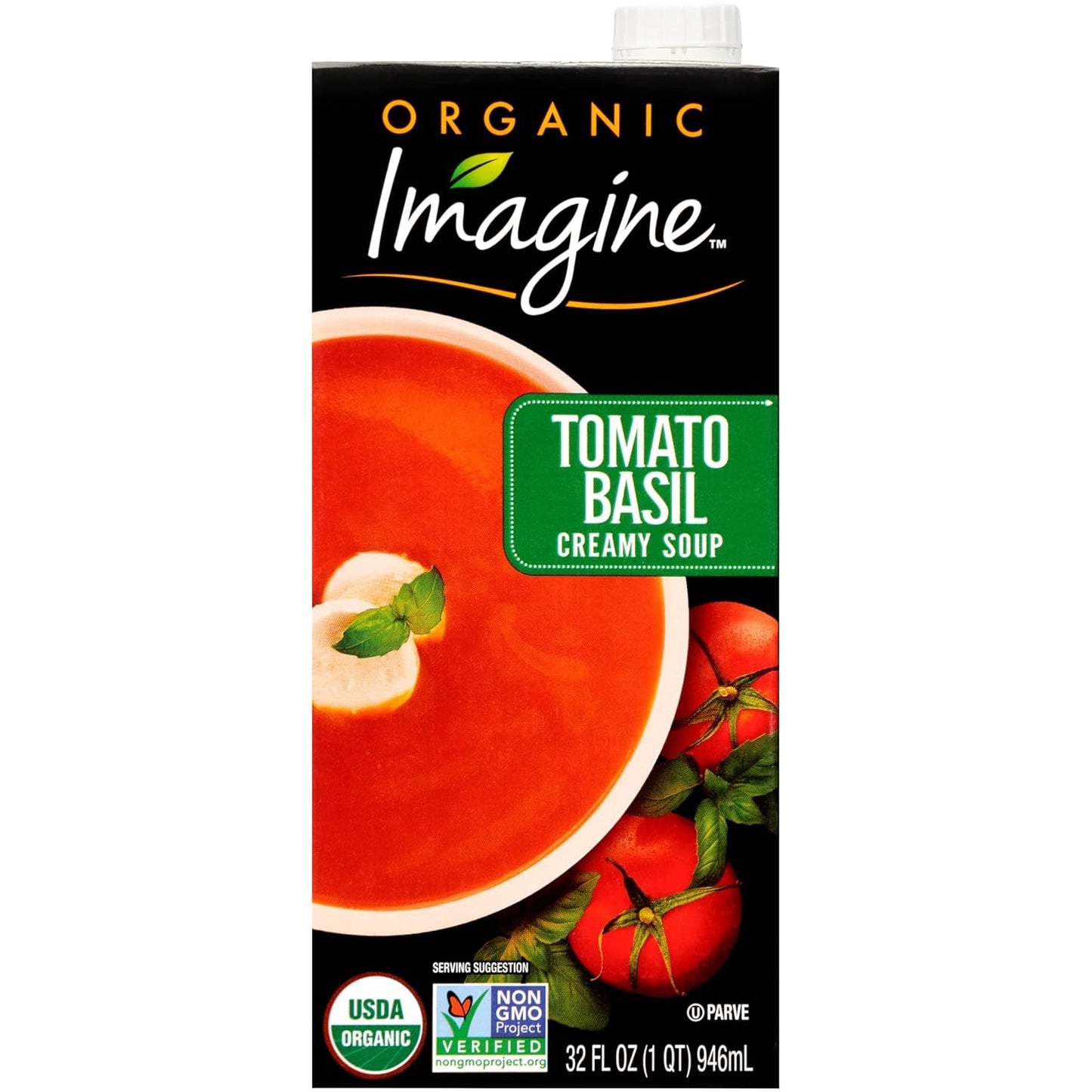 Imagine Organic Tomato Basil Creamy Soup 32 fl. oz (Pack of 6)