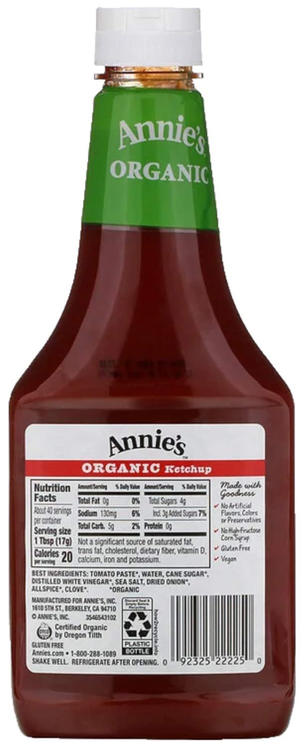 Annie's Homegrown Organic Ketchup - 24 oz - 2 pk
