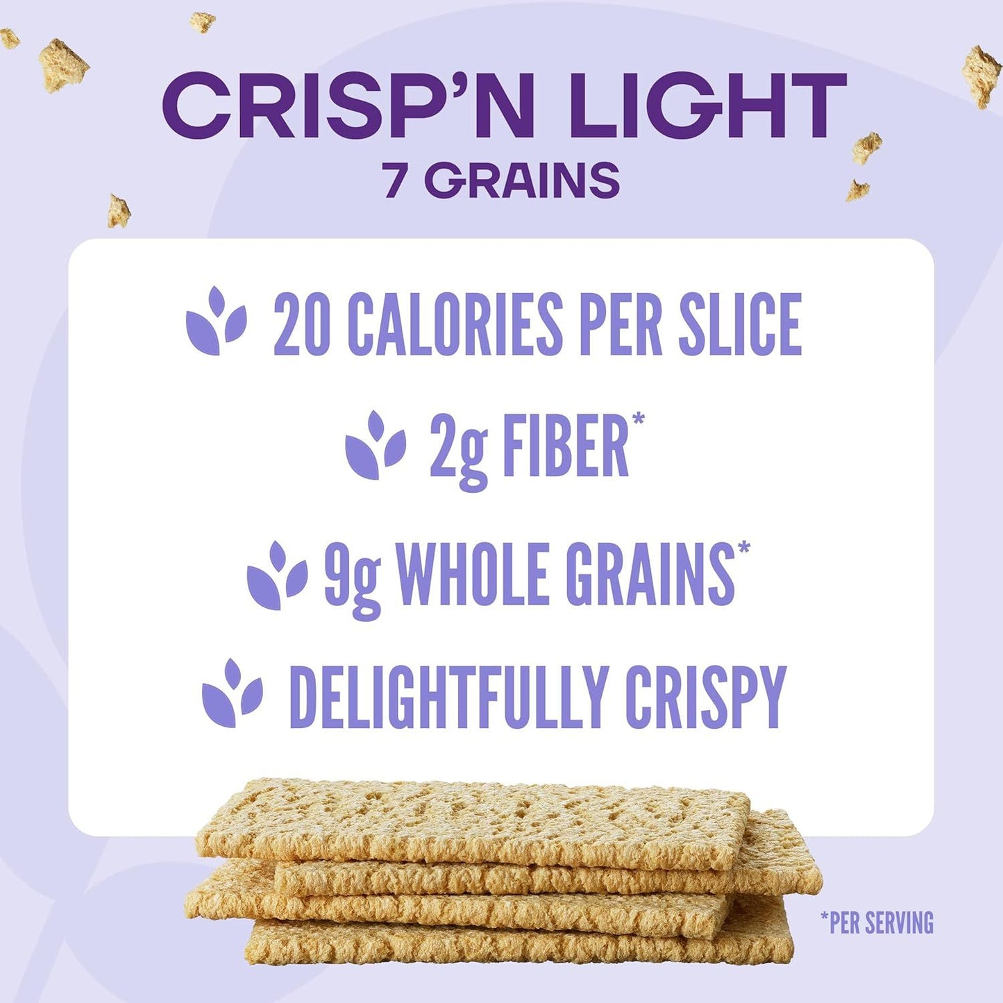 Wasa Crisp’n Light 7 Grains Crispbread, 4.9 oz (Pack of 10)