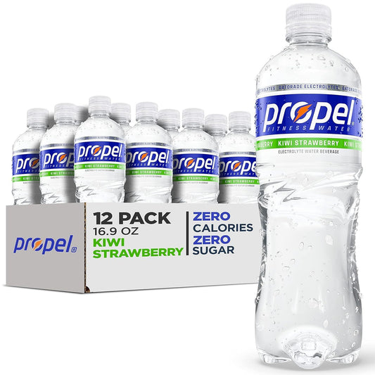 Propel, Kiwi Strawberry, Zero Calorie Sports Drinking Water, 16.9 Fl Oz (12 Count)