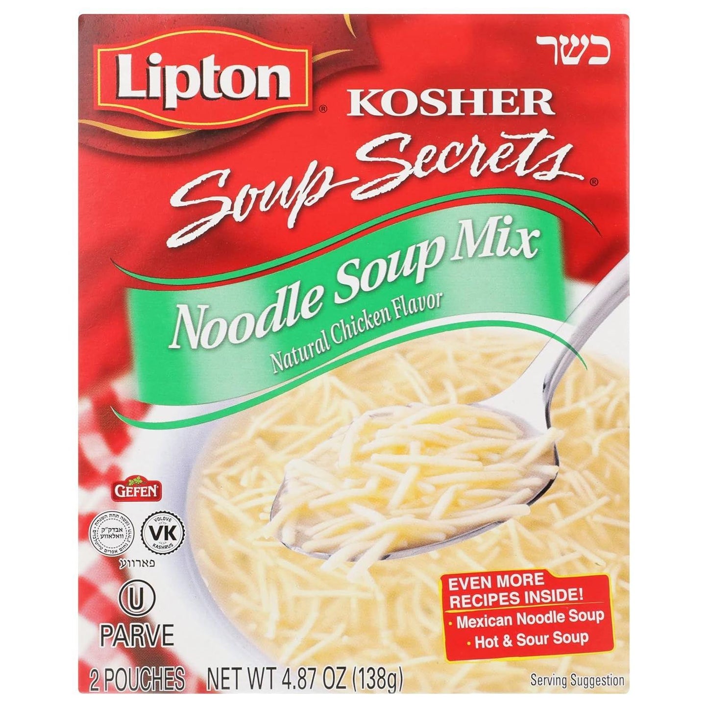 Lipton, Soup Mix Kosher Chicken Noodle, 4.09 Oz