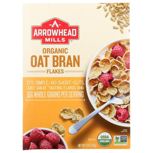 Arrowhead Mills Oat Bran Flake Blend Cereal 12 Oz (Pack of 12)