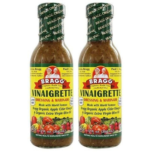 Bragg Dressing & Marinade Vinaigrette Organic 12 oz (Pack of 2)